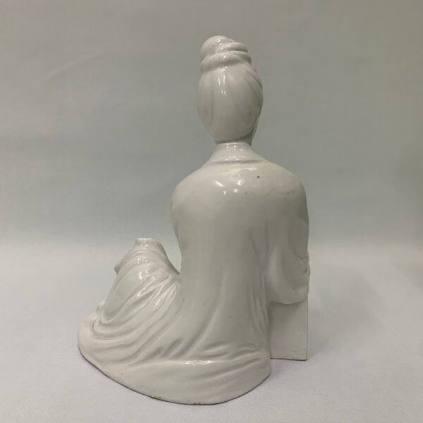 Chinese Blanc de chine Seated Guanyin Statue, 18.5cm - Image 3