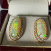 Opal earrings
