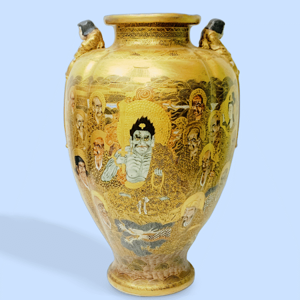 large Japanese Satsuma vase