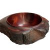 large rustic wooden bowl