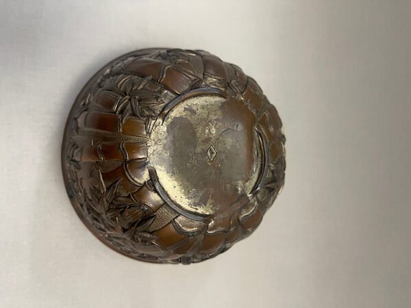 Japanese metal box, mark to base日本铜盖盒 - Image 5