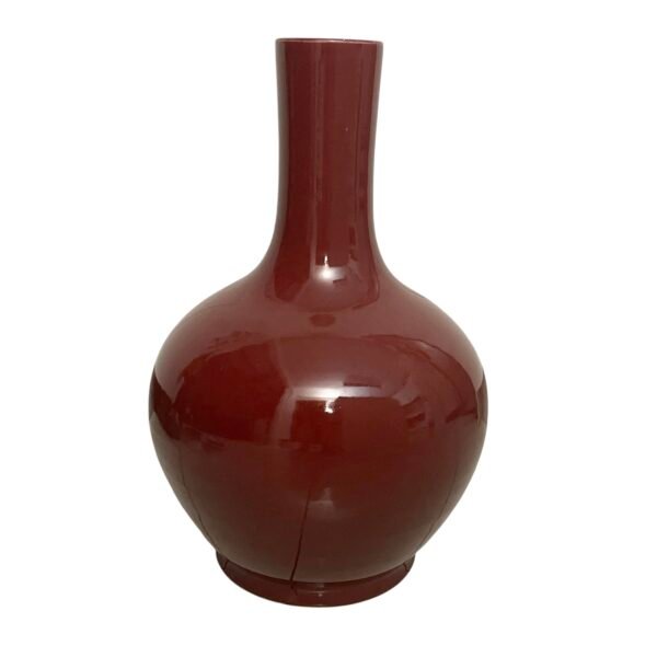 Sang de boeuf bottle vase