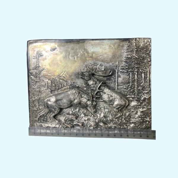 Silver plated plaque by Fritz Diller
德国鍍银浮雕画 - Image 2