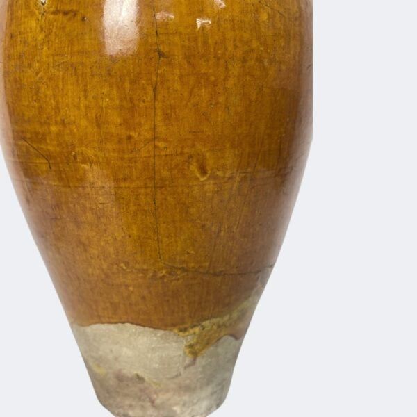 Tang amber glazed vase 
唐黄釉瓶 - Image 3