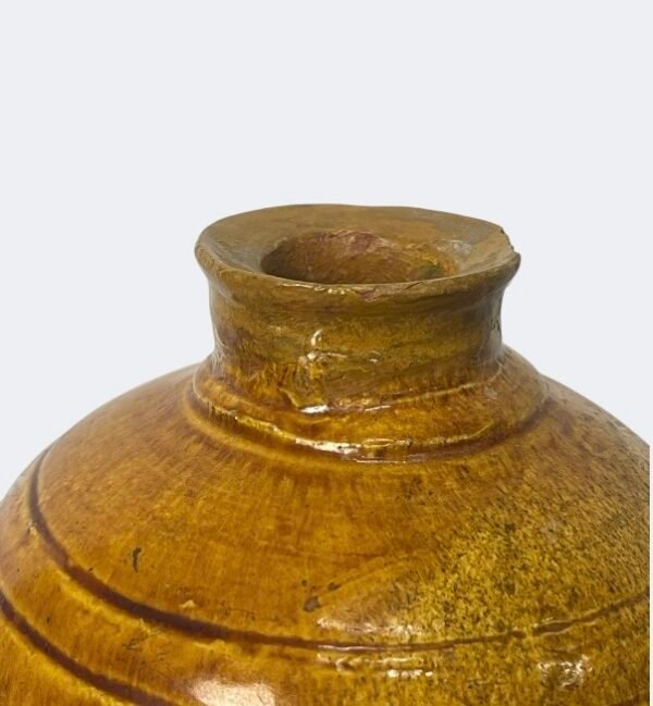 Tang amber glazed vase 
唐黄釉瓶 - Image 2