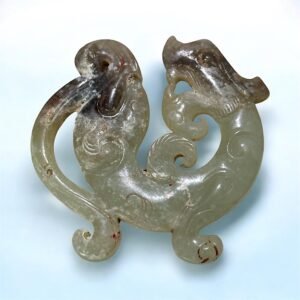 Chinese Han Dynasty Jade Mythical Dragon  古玉龙