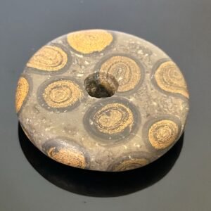 Chinese pudding stone Bi (Disc) 布丁石璧