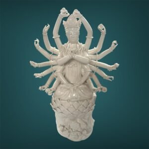 Z383 Blanc de chine Seated Guan-yin
