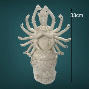 Alternative view of Z383 Blanc de chine Seated Guan-yin